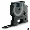 Термотрансферная лента Dymo D1 Durable Белый Чёрный 12 mm x 3 m (6 штук)