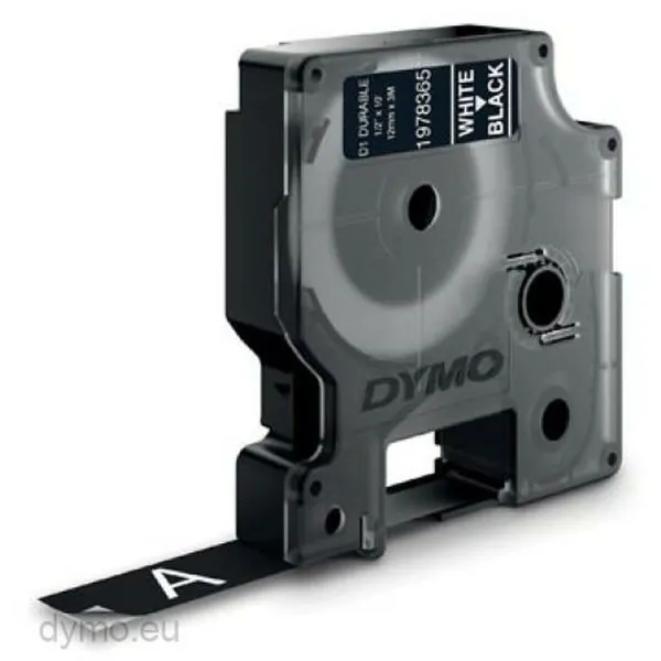 Термотрансферная лента Dymo D1 Durable Белый Чёрный 12 mm x 3 m (6 штук)