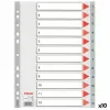 Atdalītāji Esselte Numurēts Pelēks A4 12 Loksnes (10 gb.)
