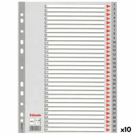 Erottimet Esselte 1-31 Numeroitu Harmaa A4 31 Levyt (10 osaa)