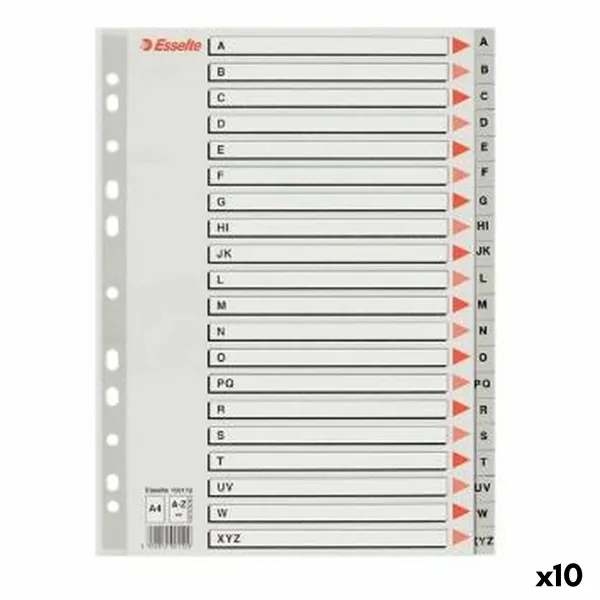 Разделители Esselte A-Z Азбука Серый A4 (10 штук)