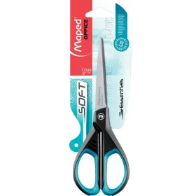 Ножницы Maped Essentials Soft E4682 Чёрный Синий Нержавеющая сталь 17 cm (24 штук)