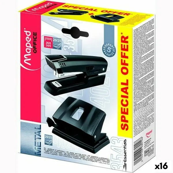 Rinkinys Maped 3543 Essentials Roko gręžtuvas Susegiklis Juoda (16 vnt.)
