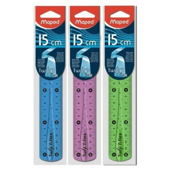Noteikumu kopums Maped Twist'n Flex Daudzkrāsains 15 cm 20 gb.