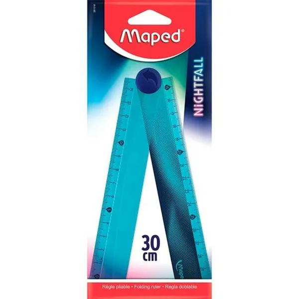 Taisyklė Maped Nightfall Mėlyna Plastmasinis 30 cm 18 vnt.