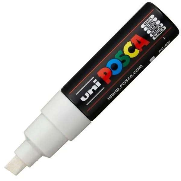 Marķieris POSCA PC-8K Balts (6 gb.)