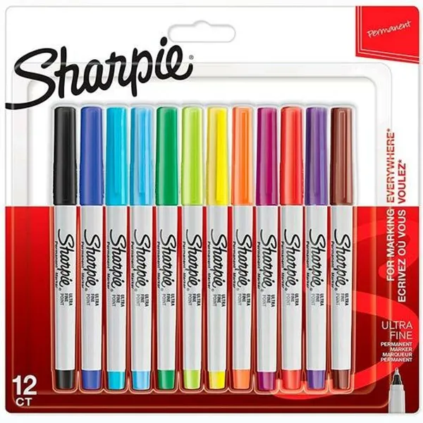 Набор маркеров Sharpie Разноцветный 12 Предметы 0,5 mm (12 штук)
