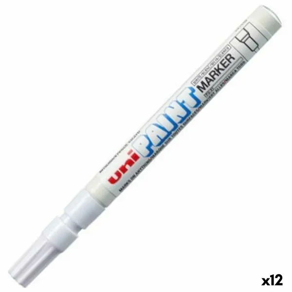 Nuolatinis žymeklis Uni-Ball PX-20 Balta (12 vnt.)