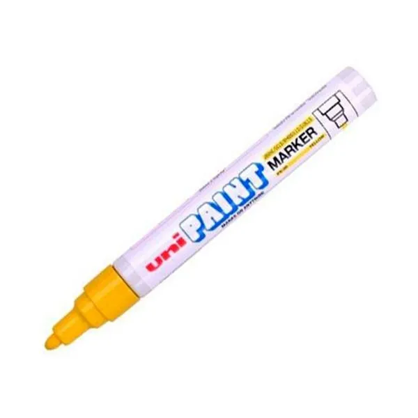Постоянный маркер Uni-Ball PX-20 Жёлтый 2,8 mm (12 штук)