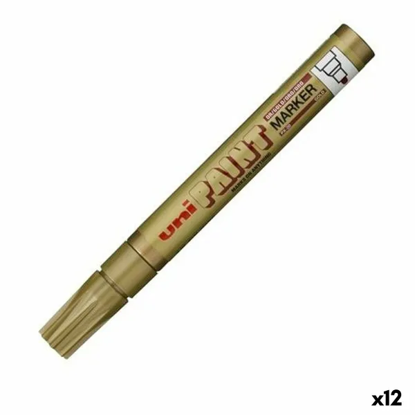 Permanentais marķieris Uni-Ball PX-20 Bronza (12 gb.)