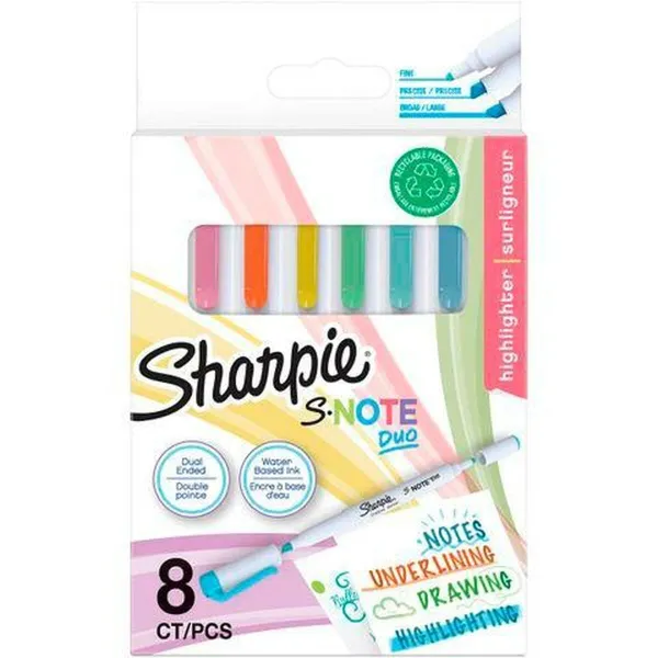 Žymeklių rinkinys Sharpie S-NOTE DUO Spalvotas