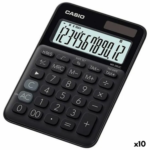 Laskin Casio MS-20UC 2,3 x 10,5 x 14,95 cm Musta (10 osaa)