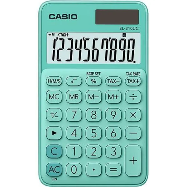Kalkulaator Casio SL-310UC Roheline (10 Ühikut)
