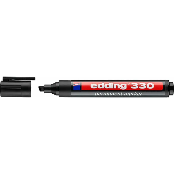 Püsimarker Edding 330 Must (10 Ühikut)