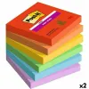 Tarralaput Post-it Super Sticky Monivärinen 6 Kappaletta 76 x 76 mm (2 osaa)