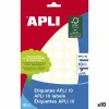 Uzlīmes Apli Balts 10 Loksnes Ø 1,3 cm (10 gb.)