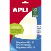 Клейкие этикетки Apli Белый 10 Листья 32 x 41 mm (10 штук)