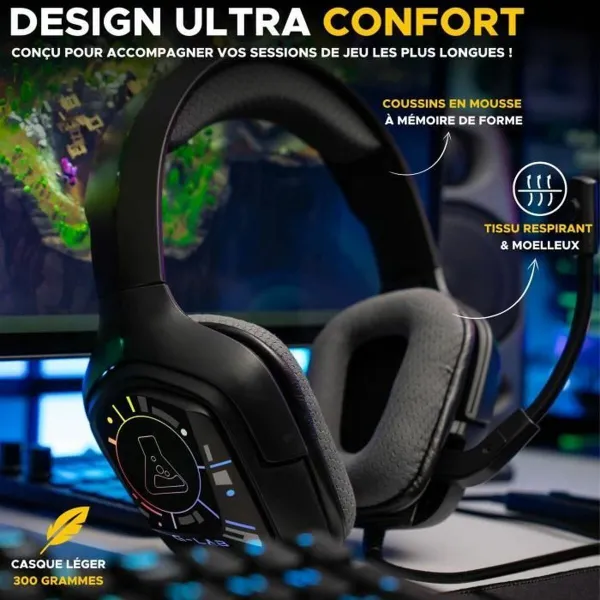 Headphones with Microphone The G-Lab KORP COBALT 7.1