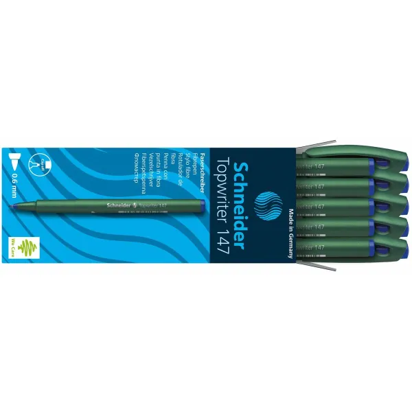 Фломастер Schneider Topwriter 147 Синий (10 штук)