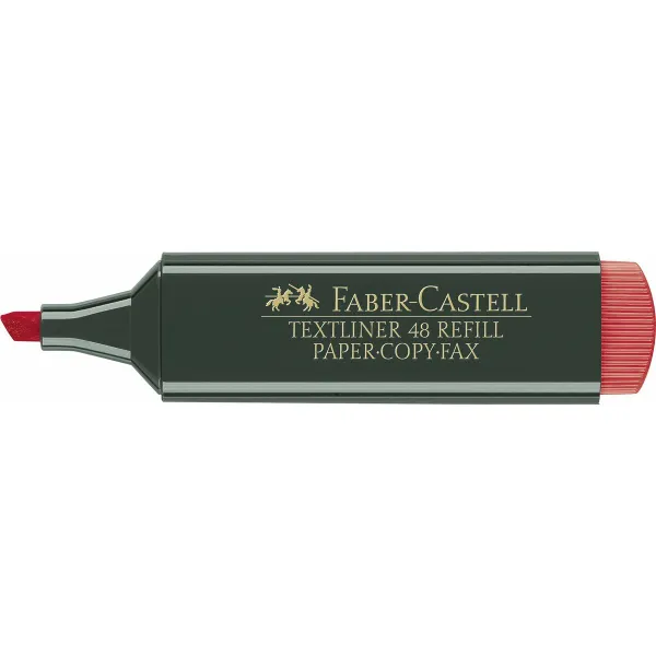 Highlighter Faber-Castell TEXTLINER 48 Red (10 Units)