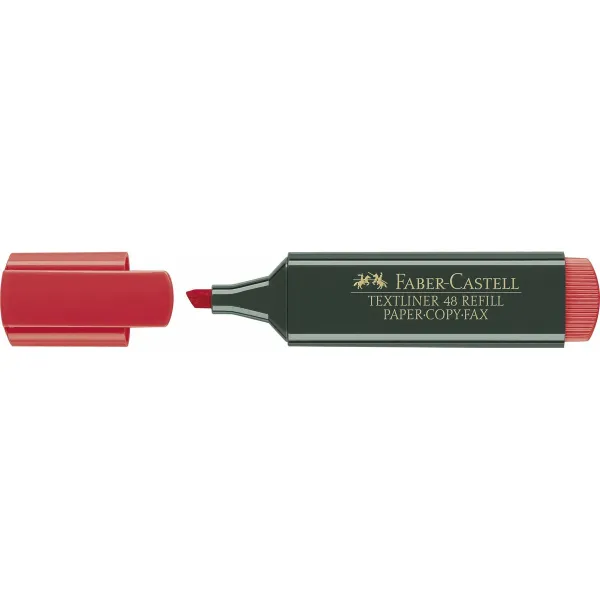 Korostuskynä Faber-Castell TEXTLINER 48 Punainen (10 osaa)
