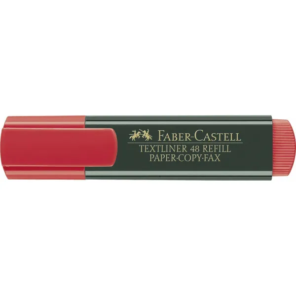 Ryškintojas Faber-Castell TEXTLINER 48 Raudona (10 vnt.)