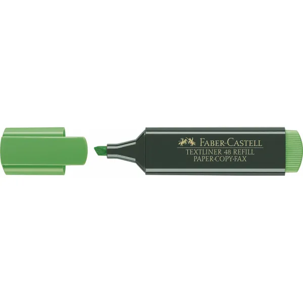 Korostuskynä Faber-Castell TEXTLINER 48 Vihreä (10 osaa)