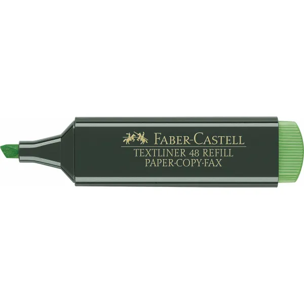 Korostuskynä Faber-Castell TEXTLINER 48 Vihreä (10 osaa)