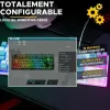 Keyboard The G-Lab KEYZ CAESIUM Grey Azerty French