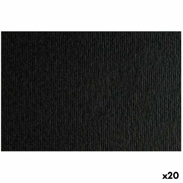 Картонная бумага Sadipal LR 200 Чёрный 50 x 70 cm текстурированная (20 штук)