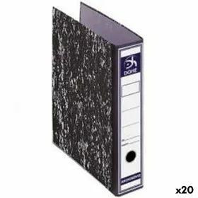 Рычажный картотечный шкаф DOHE Чёрный Лист 28,7 x 35 x 7,5 cm (20 штук)