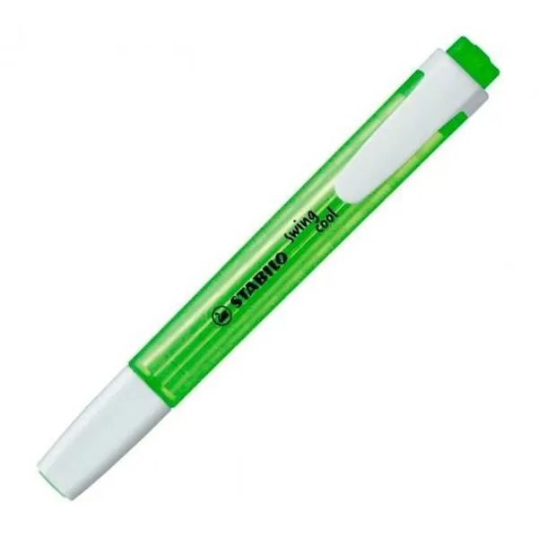 Fluorescent Marker Stabilo Swing Cool Green 10 Pieces