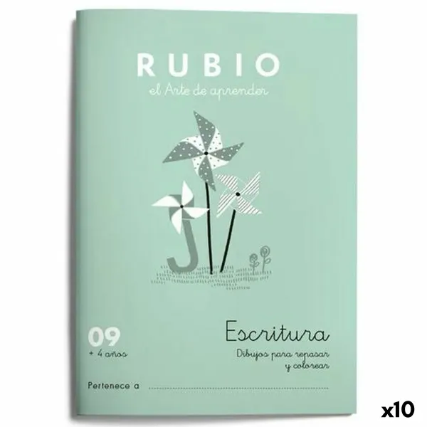 Writing and calligraphy notebook Rubio Nº09 A5 Ispanų (10 vnt.)