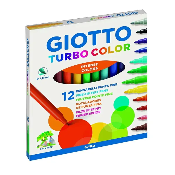 Žymeklių rinkinys Giotto Turbo Color Spalvotas (10 vnt.)
