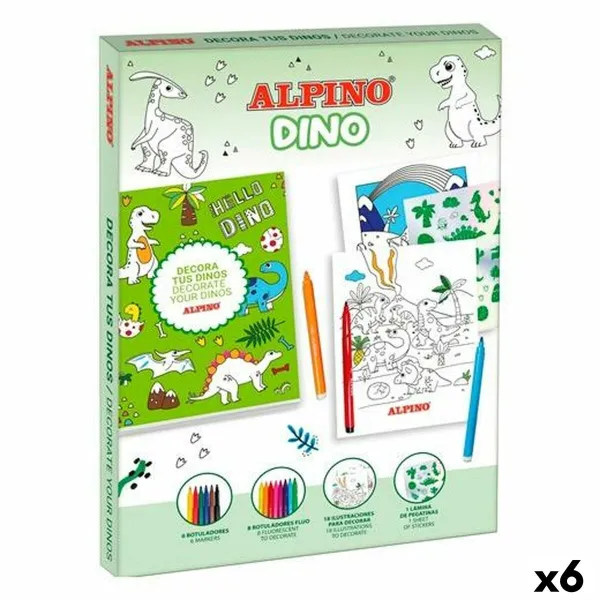 Pictures to colour in Alpino Dino