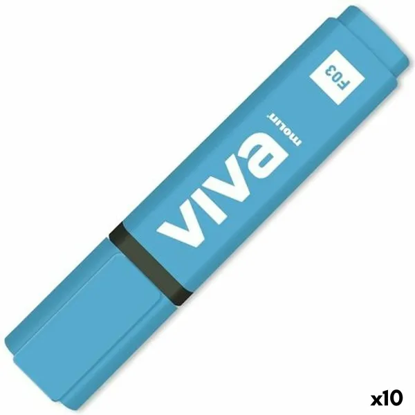 Fluorescējošs Marķieris Molin Viva Zils (10 gb.)