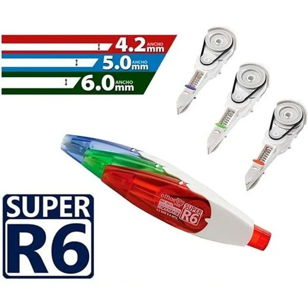 Koreguojamoji juosta Office Box SUPER R6 6 m 4,2 mm Atsarginė dalis Raudona (24 vnt.)