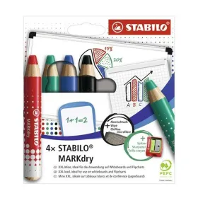 Set of Markers Stabilo Markdry Multicolour 4 Pieces