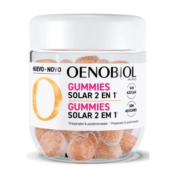 Oenobiol Solar 2in1 60 Gummies Strawberry Lemon Flavor