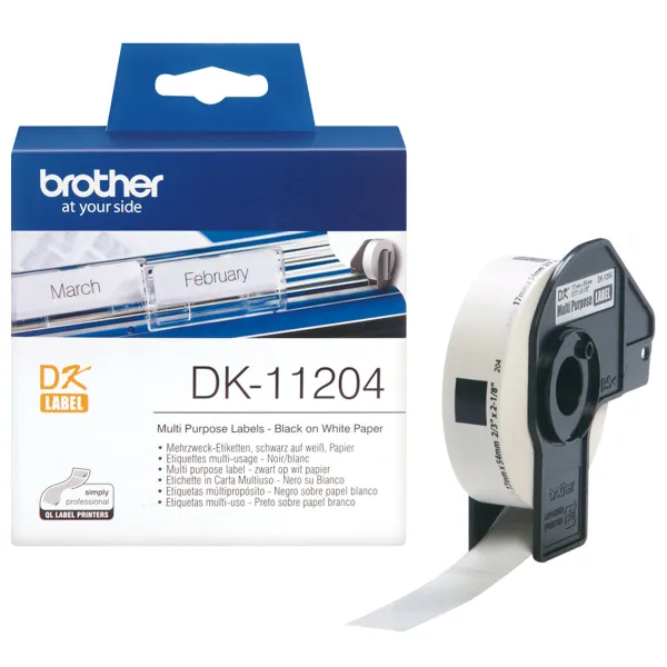 Tarrarulla Brother DK-11204 17 x 54 mm (3 osaa)