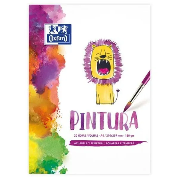 akvareļu paliktnis Oxford 20 Loksnes 180 g/m² 210 x 297 mm (5 gb.)