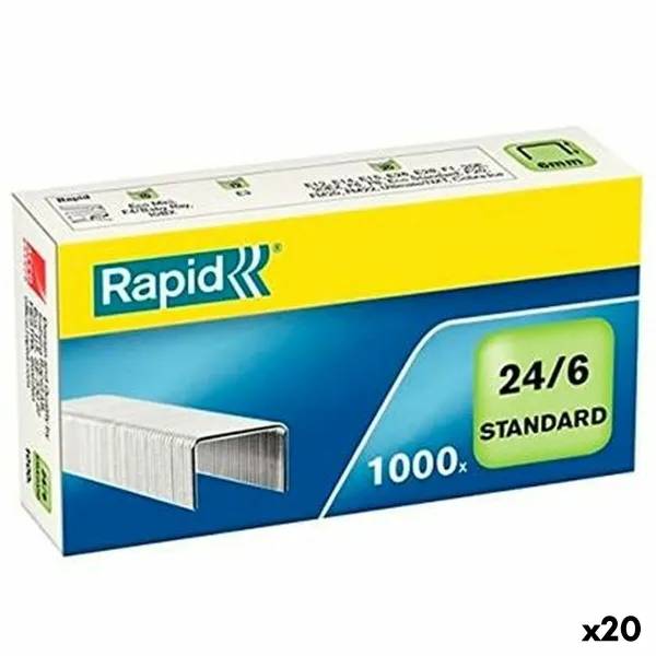 Kabės Rapid 24/6 6 mm (20 vnt.)