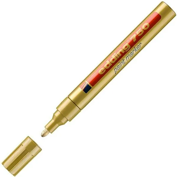 Nuolatinis žymeklis Edding 750 Auksinis 10 vnt. 2-4 mm (10 vnt.)