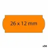 Рулон этикеток Оранжевый 26 x 12 mm (36 штук)