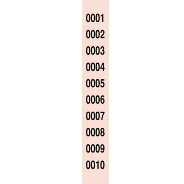Полосы для лотерейных номеров 1-10000 (5 штук)