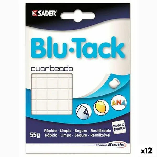 Glaistas Bostik Blu Tack Balta (12 vnt.)