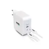 Wall Charger + USB C Cable Urban Factory GSC10UF White