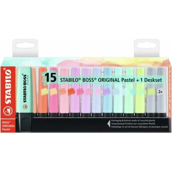 Fluorescējošo Marķieru Komplekts Stabilo Boss Daudzkrāsains (5 gb.)