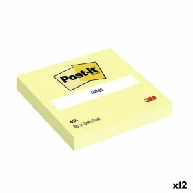 Стикеры для записей Post-it 654 Жёлтый 76 x 76 mm (12 штук)