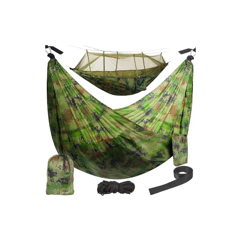 Туристический гамак Santiago Army 260x140см Сетка